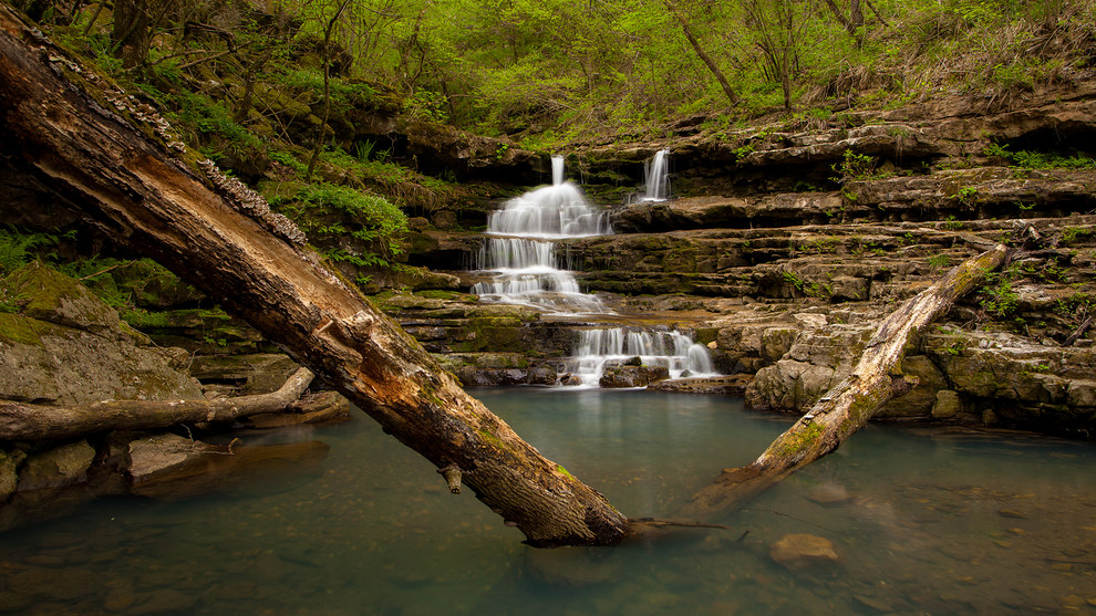 Arkansas Wallpapers - Copperhead Falls at Indian Creek Arkansas Wallpapers - Copperhead Falls at Indian Creek