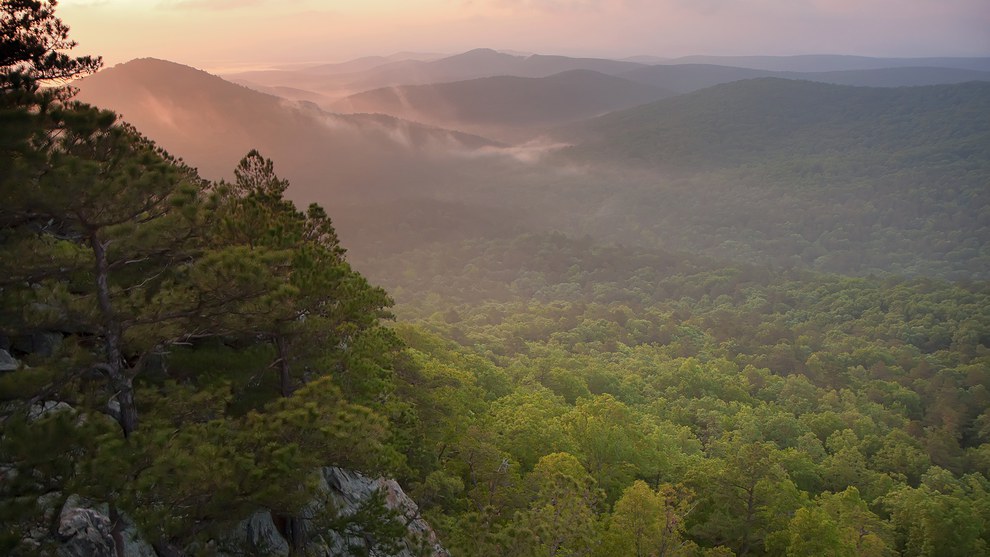 Arkansas Wallpapers - Flatside Wilderness Morning Glow Arkansas Wallpapers - Flatside Wilderness Morning Glow